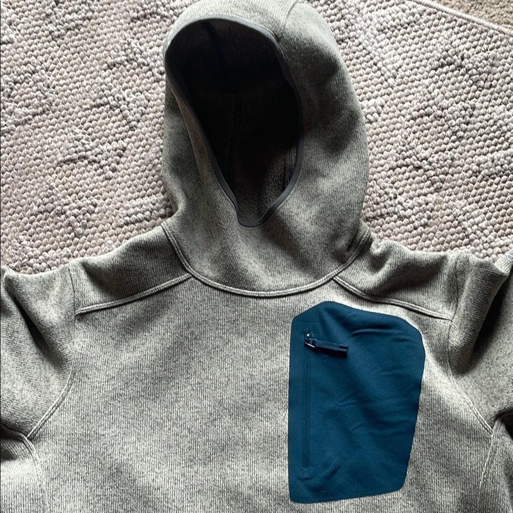 Arc'teryx Gray Performance Zip Up Sweater